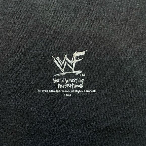 Vintage WWF Stone Cold Steve Austin Bottom Line 1998 T-Shirt Black Men’s Large - Picture 3 of 4